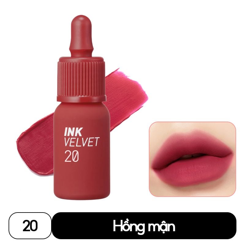 Son Kem Lì Mịn Môi, Lâu Trôi Peripera Ink Velvet 4g