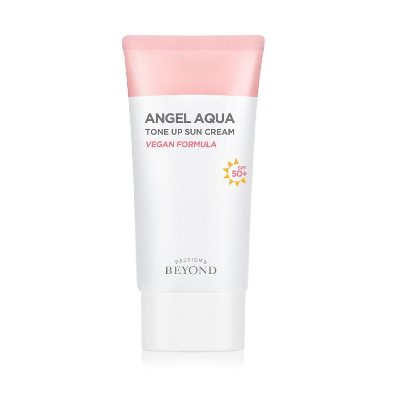 Kem Chống Nắng Beyond Cấp Ẩm, Nâng Tông Da, Thuần Chay Angel Aqua Tone-up Suncream SPF 50+ PA ++++ 50ml