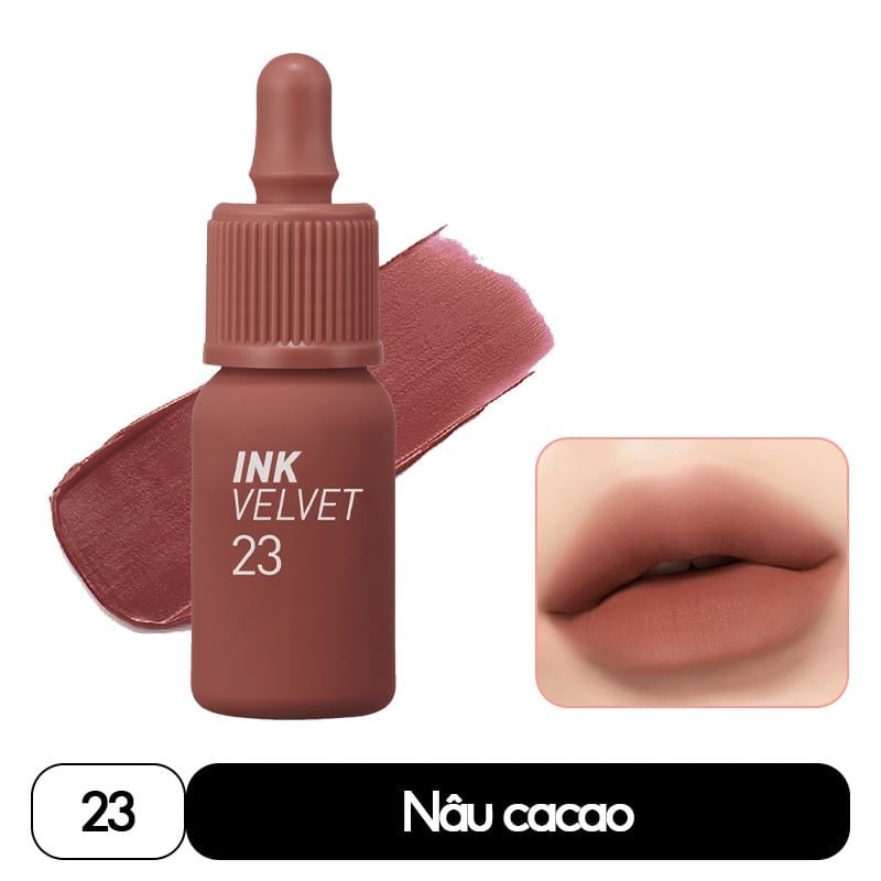 Son Kem Lì Mịn Môi, Lâu Trôi Peripera Ink Velvet 4g