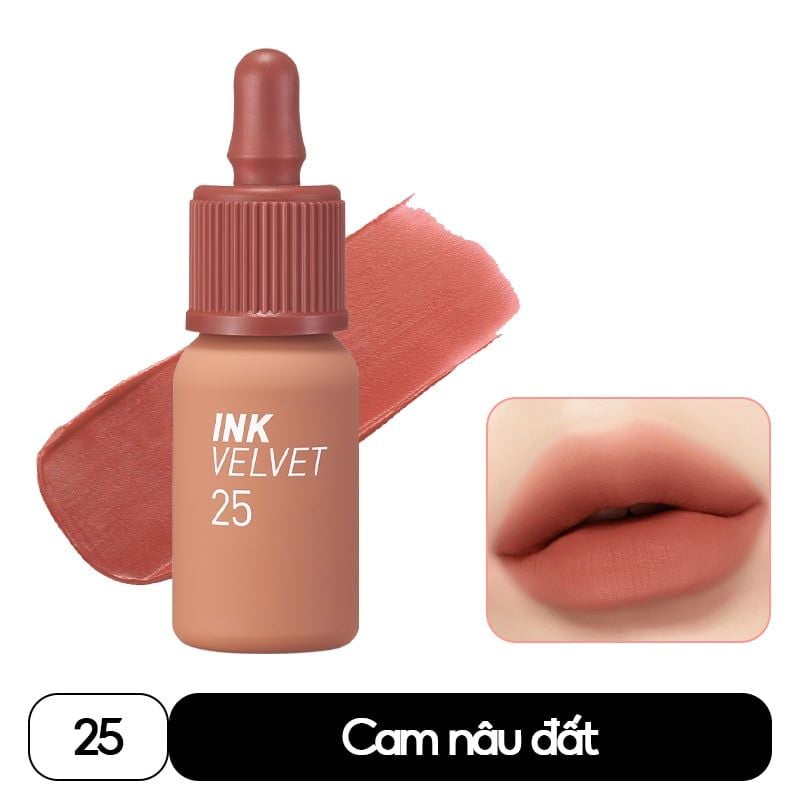 Son Kem Lì Mịn Môi, Lâu Trôi Peripera Ink Velvet 4g