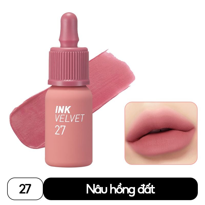 Son Kem Lì Mịn Môi, Lâu Trôi Peripera Ink Velvet 4g