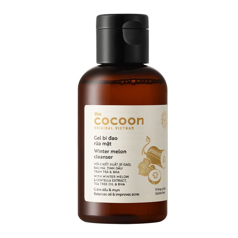 Gel Rửa Mặt Làm Sạch Da Dịu Nhẹ Chiết Xuất Bí Đao The Cocoon Winter Melon Cleanser