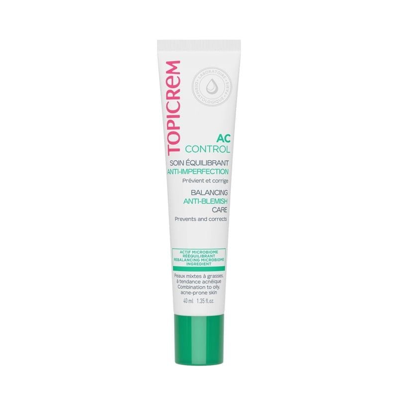 Kem Dưỡng Hỗ Trợ Giảm Mụn, Dưỡng Ẩm Giúp Da Mềm Mịn Topicrem AC Control Balancing Anti-Blemish Care 40ml