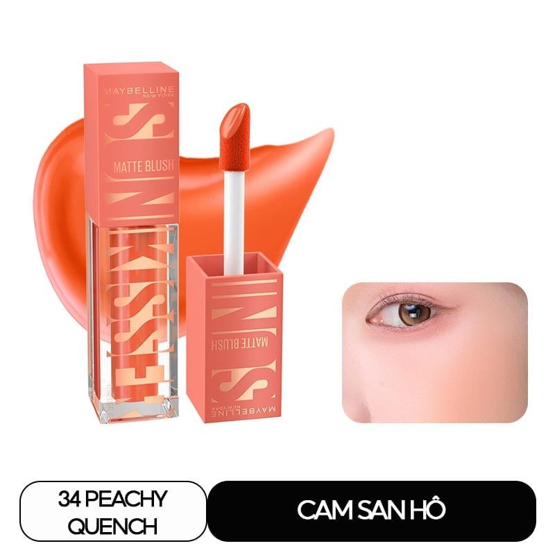 Má Hồng Kem Căng Mọng, Bền Màu Maybelline Sunkisser Blush 4.7ml