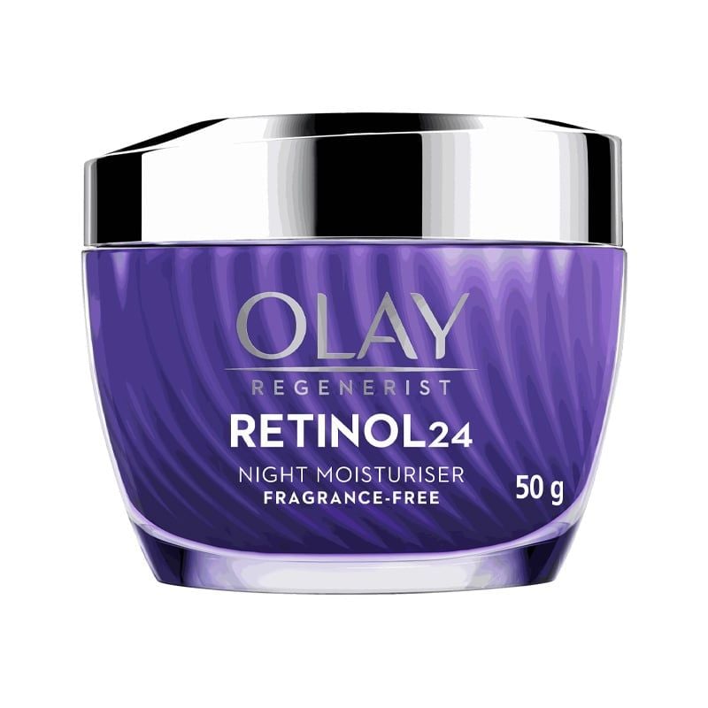 Kem Dưỡng Ẩm Olay Chiết Xuất Retinol24 Giúp Mờ Nếp Nhăn Ban Đêm Regenerist Retinol 24 Night Moisturiser 50g