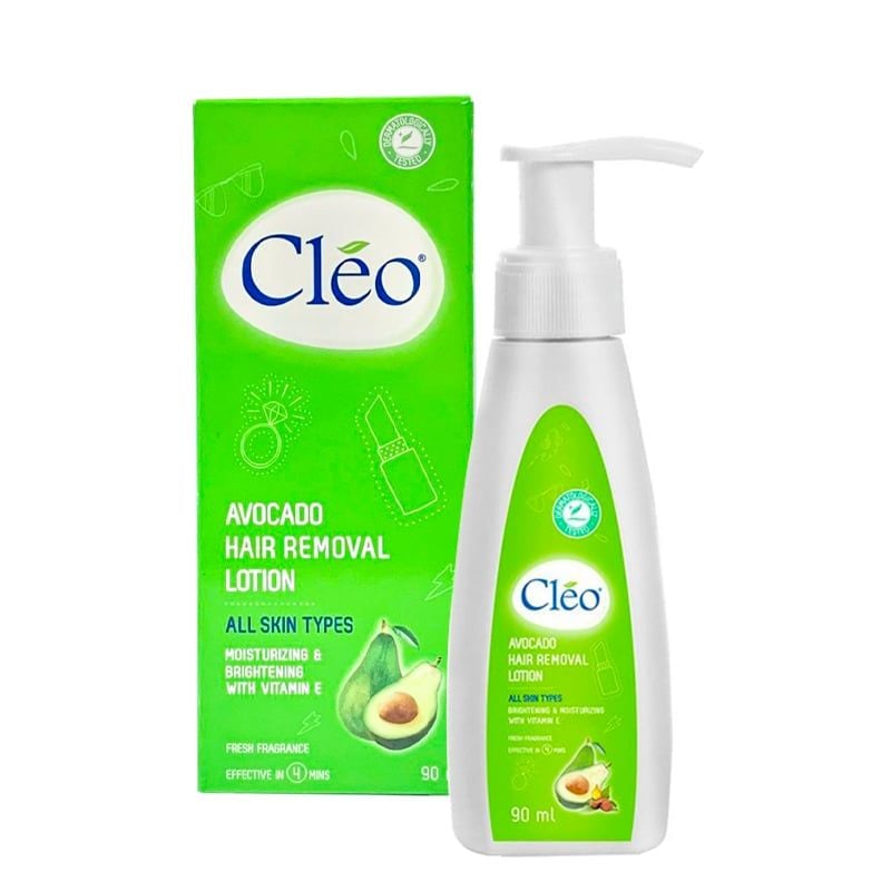 Kem Tẩy Lông Dạng Sữa Cho Mọi Loại Da CLEO Avocado Hair Removal Lotion 90ml