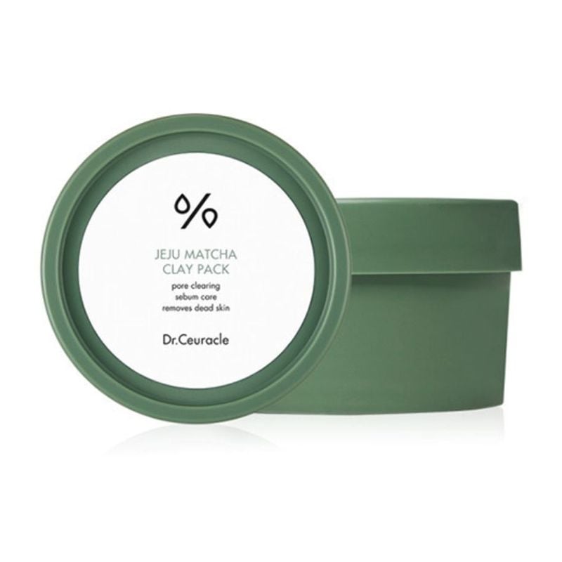Mặt Nạ Đất Sét Dr.Ceuracle Trà Xanh Thu Nhỏ Lỗ Chân Lông, Cho Da Dầu Mụn, Mụn Đầu Đen Jeju Matcha Clay Pack 115g