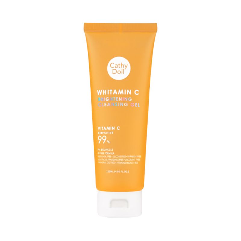 Gel Rửa Mặt Vitamin C Dưỡng Sáng Da, Mờ Thâm Cathy Doll Whitamin C Brightening Cleansing Gel 120ml