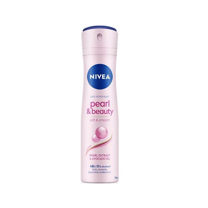 Xịt Ngăn Mùi Nivea Ngọc Trai Anti-Perspirant Spray Pearl & Beauty 150ml