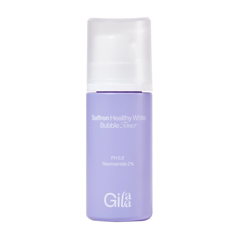 Nước Hoa Hồng Gilaa Dưỡng Trắng Da Chiết Xuất Nhụy Hoa Nghệ Tây Saffron Healthy White Bubble Toner 100ml
