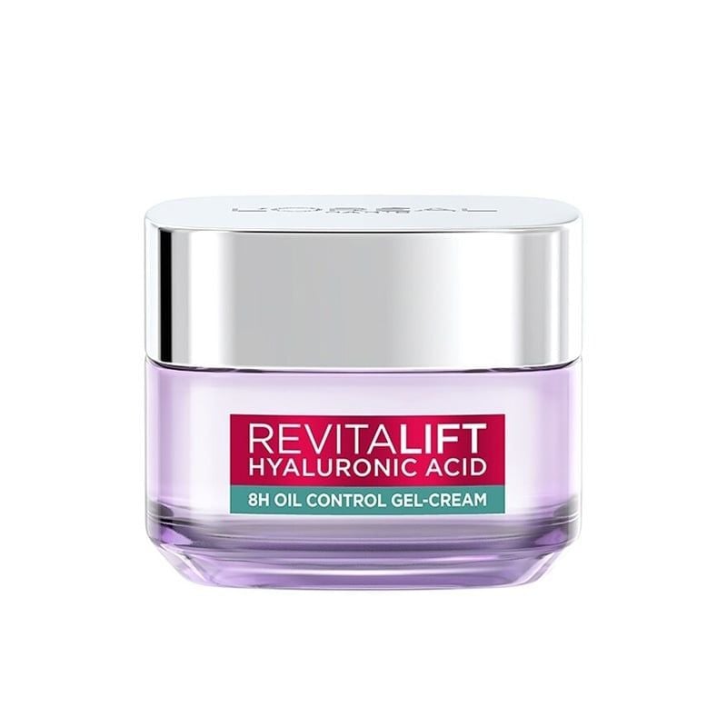Kem Dưỡng HA Cấp Ẩm, Kiềm Dầu L'oreal Paris Revitalift Hyaluronic Acid 8H Oil Control Gel-Cream 50ml