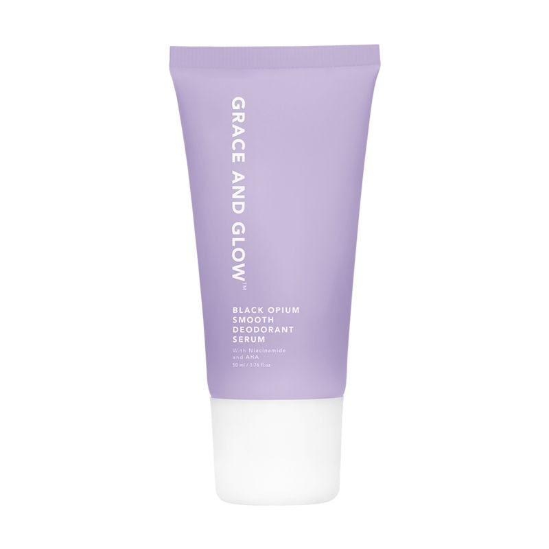 Lăn Khử Mùi Dưỡng Sáng Da, Ngăn Ngừa Mồ Hôi Grace And Glow Black Opium Smooth Deodorant Serum Niacinamide And AHA 50ml