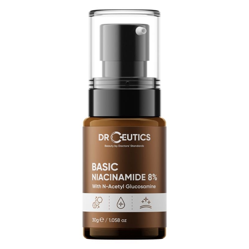 Serum DrCeutics Giảm Thâm, Sáng Da & Kiềm Dầu Basic Niacinamide 8% 30g
