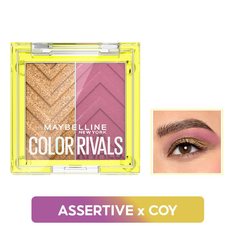 Bảng Phấn Mắt 2 Ô Màu Maybelline Color Rivals Shadow Duo Palette 3g