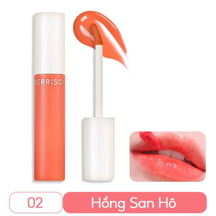 Son Tint Lì, Lên Màu Siêu Chuẩn Berrisom Real Me Water Glow Tint 6g - Màu 01