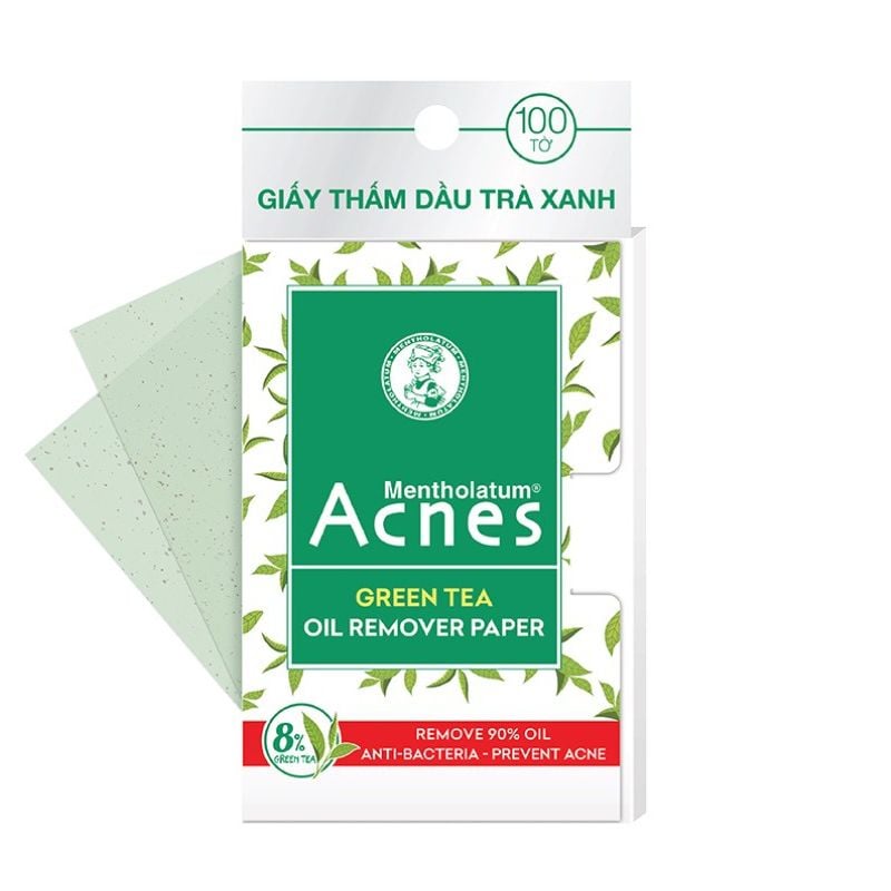 [100 tờ] Giấy Thấm Dầu Giúp Kiểm Soát Nhờn, Hạn Chế Mụn Acnes Oil Remover Paper