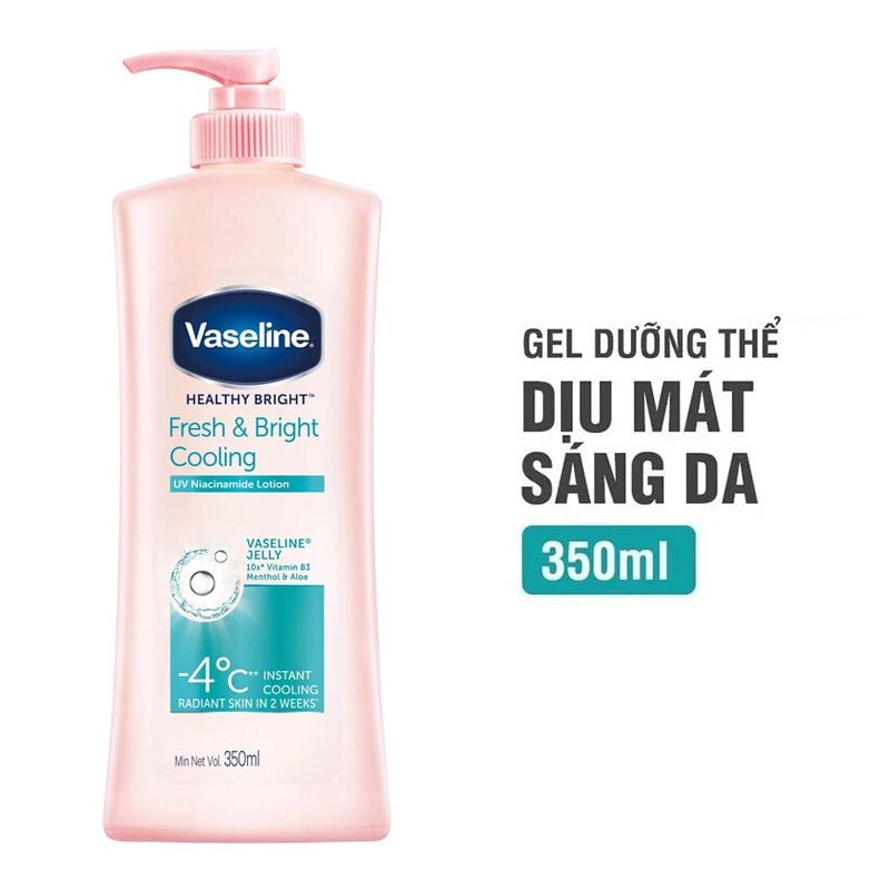 Sữa Dưỡng Thể Body Vaseline Dưỡng Sáng Da, Dưỡng Ẩm Toàn Thân Healthy Bright