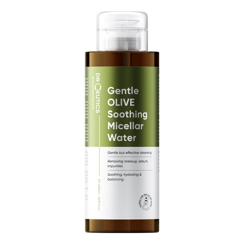 Nước Tẩy Trang Drceutics Làm Dịu Da Gentle Olive Soothing Micellar Water 500ml