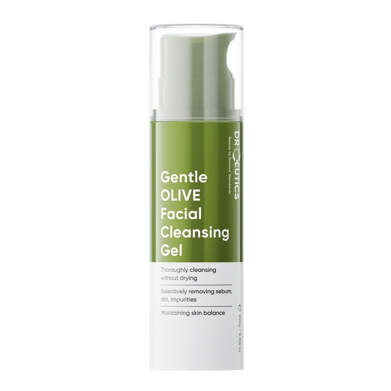 Gel Rửa Mặt Drceutics Tạo Bọt, Làm Sạch Dịu Nhẹ, Dưỡng Ẩm Gentle Olive Facial Cleansing Gel 250g
