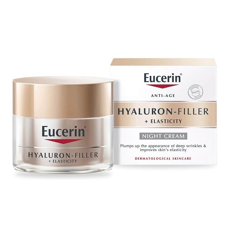 Kem Dưỡng Ban Đêm Eucerin Cải Thiện Nếp Nhăn Anti-age Hyaluron-filler+ Elasticity Night Cream 50ml