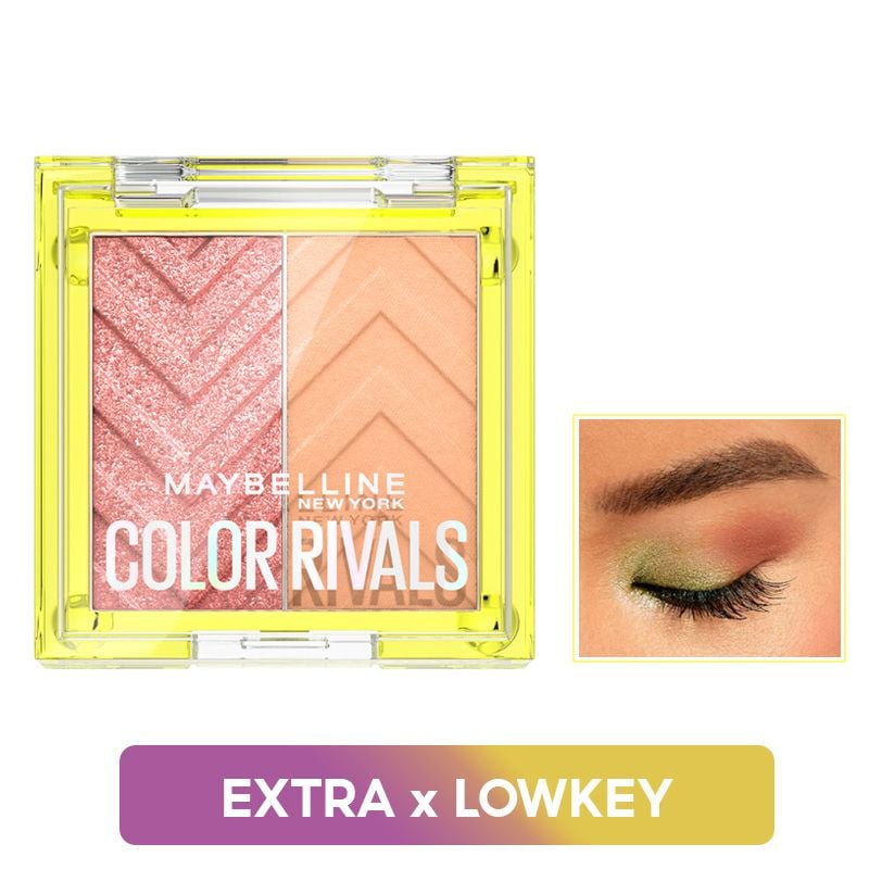 Bảng Phấn Mắt 2 Ô Màu Maybelline Color Rivals Shadow Duo Palette 3g