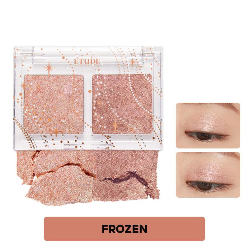 [Glittery Snow] Phấn Mắt Hai Ô Ánh Nhũ Lấp Lánh, Mềm Mịn Etude Glittery Snow Air Mousse Palette