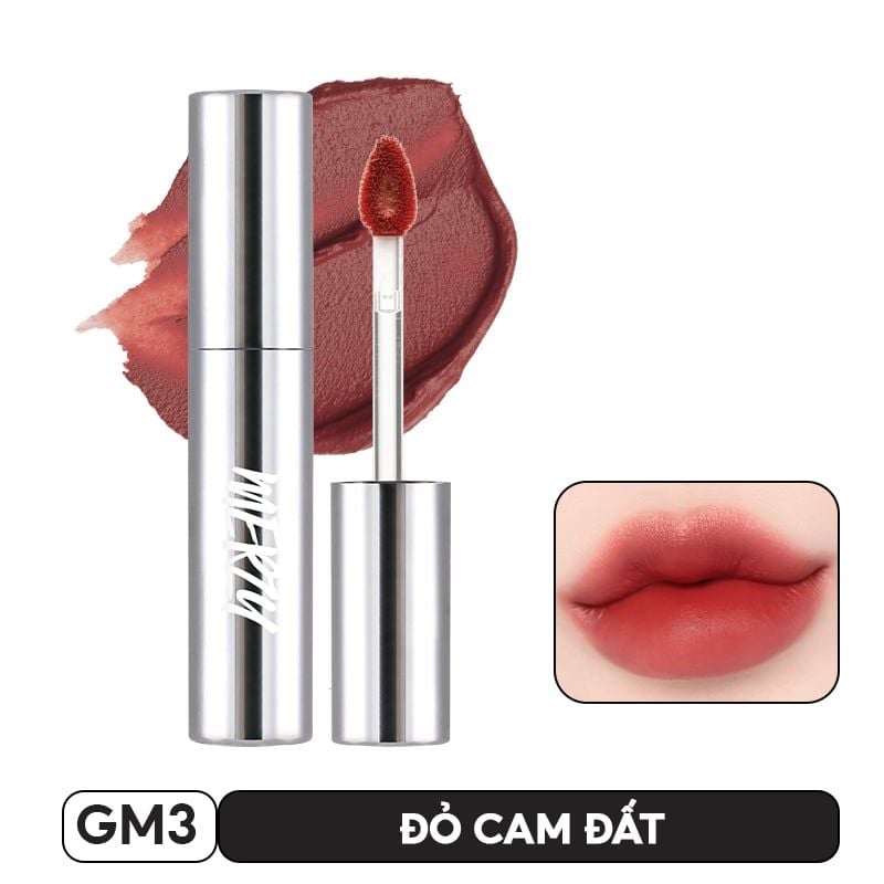 [Merzy Glam Vỏ Bạc] Son Kem Lì Mềm Mịn, Lâu Trôi Merzy The Glam Mellow Tint 4g