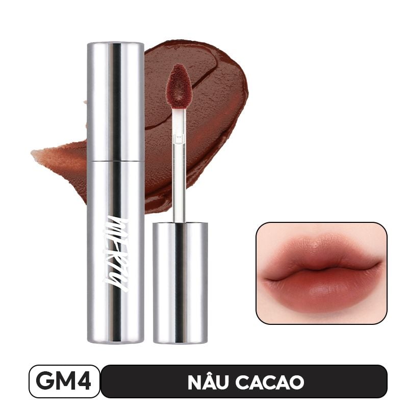 [Merzy Glam Vỏ Bạc] Son Kem Lì Mềm Mịn, Lâu Trôi Merzy The Glam Mellow Tint 4g
