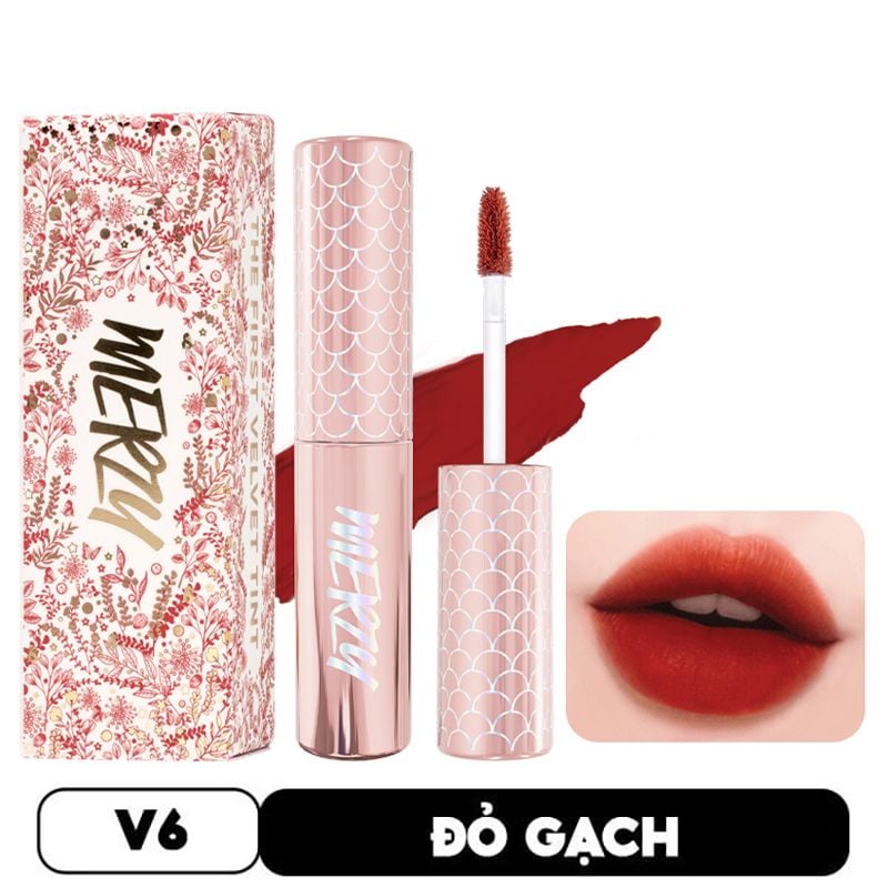 [NEW][V6 PUFFER] Son Kem Lì, Bền Màu, Lâu Trôi Merzy The First Velvet Tint