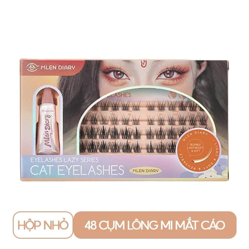 Lông Mi Giả Mắt Cáo Siêu Nhẹ Cho Đôi Mắt Sắc Sảo, Tự Nhiên Mlen Diary