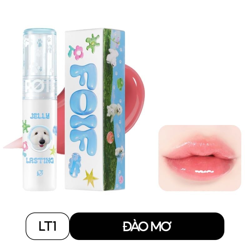 [New][Teddy Collection] Son Tint Bóng FOIF Thuần Chay, Ẩm Mịn, Căng Bóng Jelly Lasting Tint 3g