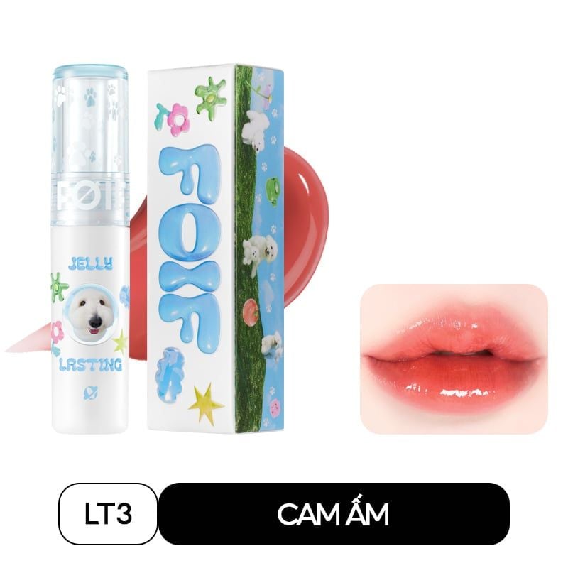 [New][Teddy Collection] Son Tint Bóng FOIF Thuần Chay, Ẩm Mịn, Căng Bóng Jelly Lasting Tint 3g