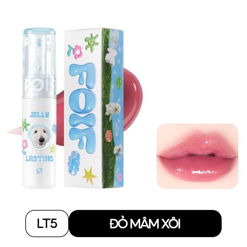 [New][Teddy Collection] Son Tint Bóng FOIF Thuần Chay, Ẩm Mịn, Căng Bóng Jelly Lasting Tint 3g
