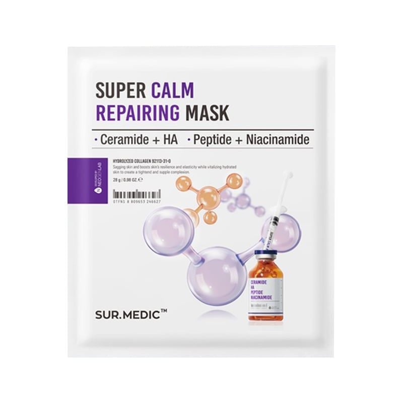 Mặt Nạ Phục Hồi, Làm Dịu Da Cấp Tốc Sur.Medic+ Super Calm Repairing Mask 28g