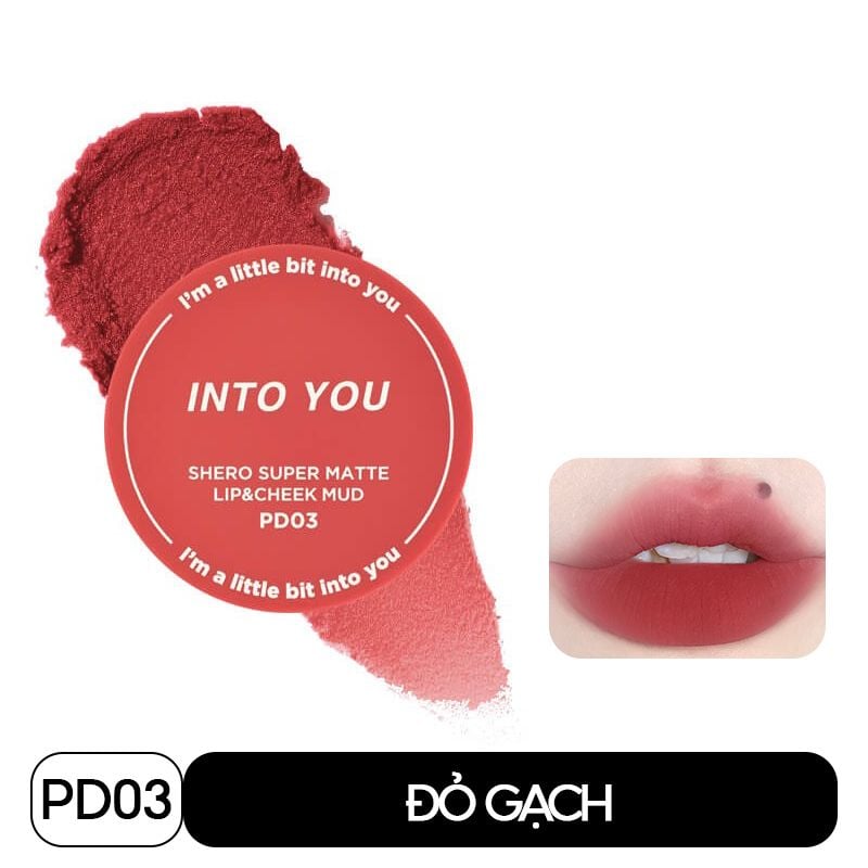 Son Kem Bùn Kiêm Má Hồng Dạng Hũ Into You Shero Super Matte Lip & Cheek Mud (Canned) 5g