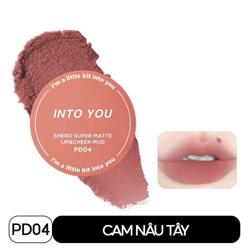 Son Kem Bùn Kiêm Má Hồng Dạng Hũ Into You Shero Super Matte Lip & Cheek Mud (Canned) 5g