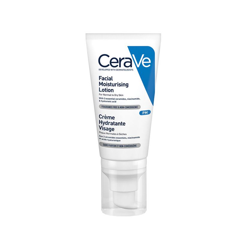 Sữa Dưỡng Ẩm Ban Đêm Dành Cho Da Khô Cerave Developed With Dermatologists Facial Moisturising Lotion PM 52ml