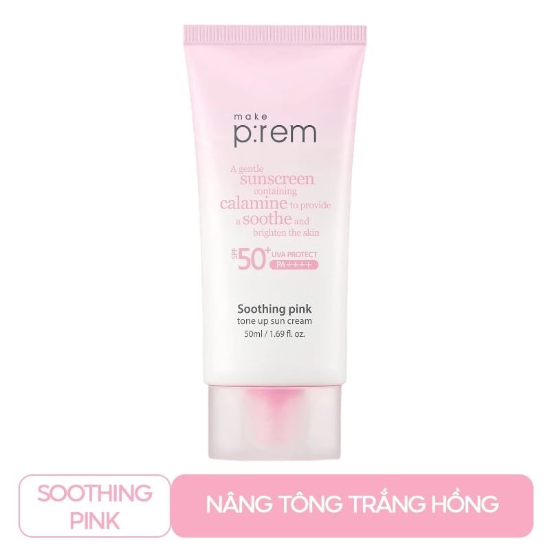 Kem Chống Nắng Nâng Tone, Kiềm Dầu, Dưỡng Ẩm Make P:rem UV Defense Me Sun Cream SPF50+/PA++++ 50ml