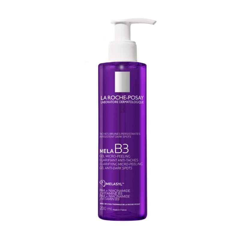 Sữa Rửa Mặt Làm Sạch Sâu, Hỗ Trợ Giảm Thâm Nám La Roche-Posay Mela B3 Clarifying Micro-Peeling Gel 200ml