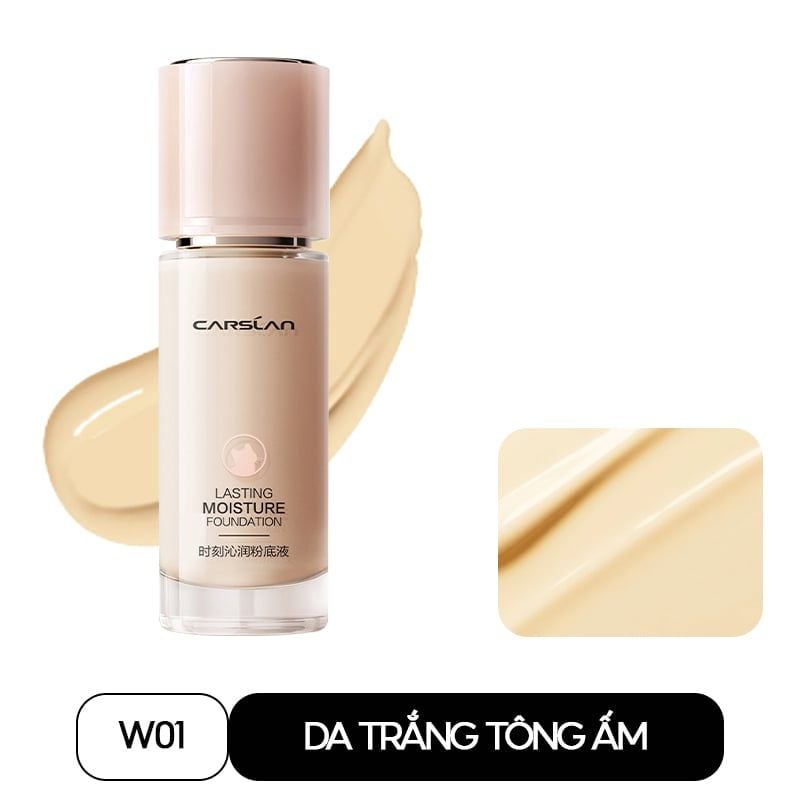 Kem Nền Carslan Dưỡng Ẩm, Kiềm Dầu Lâu Trôi Lasting Foundation 30g
