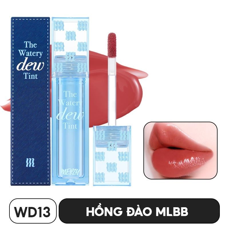 [New][NEW DEW] Son Tint Bóng Merzy Dạng Thạch, Bền Màu, Lâu Trôi Cho Đôi Môi Căng Mọng, Ẩm Mịn The Watery Dew Tint