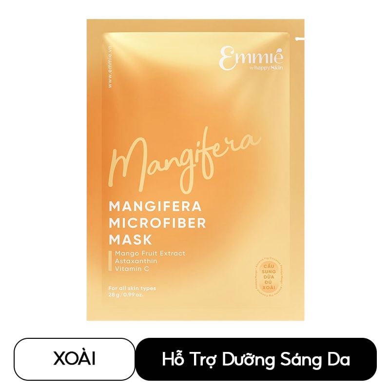 Mặt Nạ Vi Sợi Microfiber Emmié by HappySkin Microfiber Mask 28g