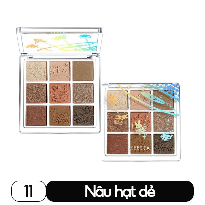 Bảng Phấn Mắt 9 Ô Xinh Xắn ZEESEA Dreamland Eyeshadow - màu 11