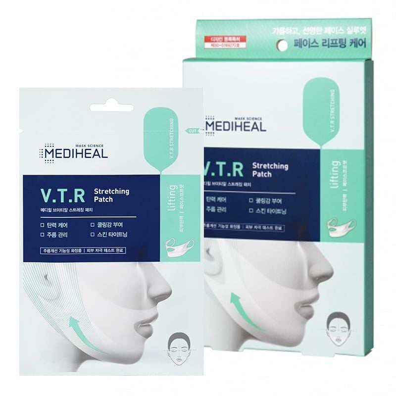 [Tạo mặt Vline không phẫu thuật] Mặt Nạ Nâng Cơ, Giảm Mỡ Thừa Tạo Hình V-Line Mediheal V.T.R Stretching Patch