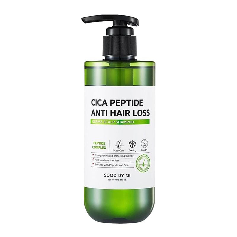 [285ml] Dầu Gội Some By Mi Hỗ Trợ Giảm Tóc Gãy Rụng Cica Peptide Anti Hair Loss Derma Scalp Shampoo