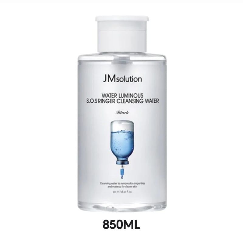 Nước Tẩy Trang Jmsolution Loại Bỏ Bụi Bẩn, Cấp Ẩm Water Luminous SOS Ringer Cleansing Water Black