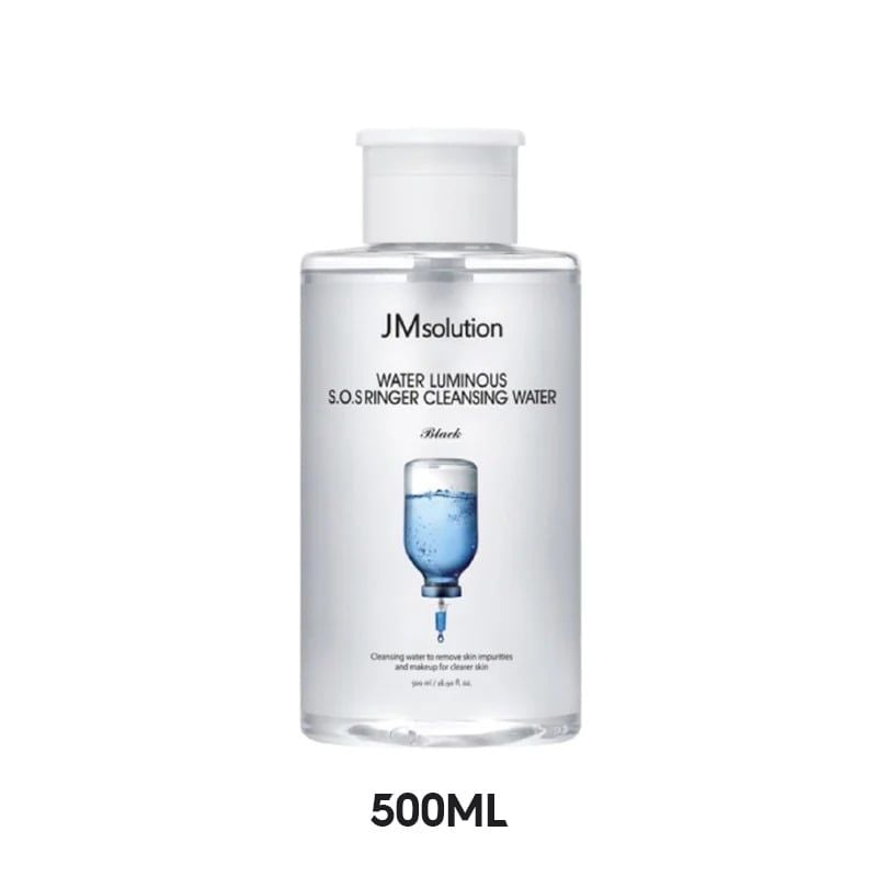Nước Tẩy Trang Jmsolution Loại Bỏ Bụi Bẩn, Cấp Ẩm Water Luminous SOS Ringer Cleansing Water Black