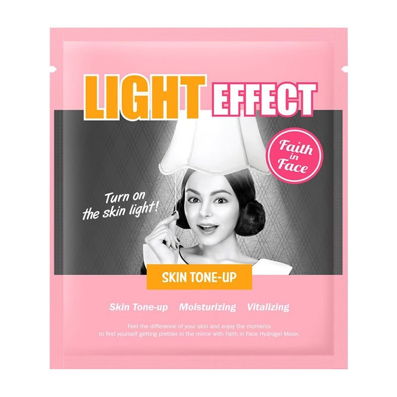 Mặt Nạ Miếng Faith In Face Hỗ Trợ Dưỡng Sáng Da Light Effect Hydrogel Mask 25g
