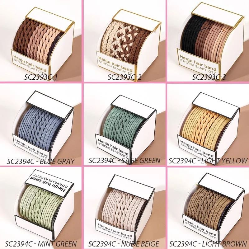 [NHẬP KHẨU] Dây Buộc Tóc Cao Su Co Giãn Thiết Kế Đơn Giản Phong Cách Hàn Quốc TOOLA Hair Bands Scrunchies