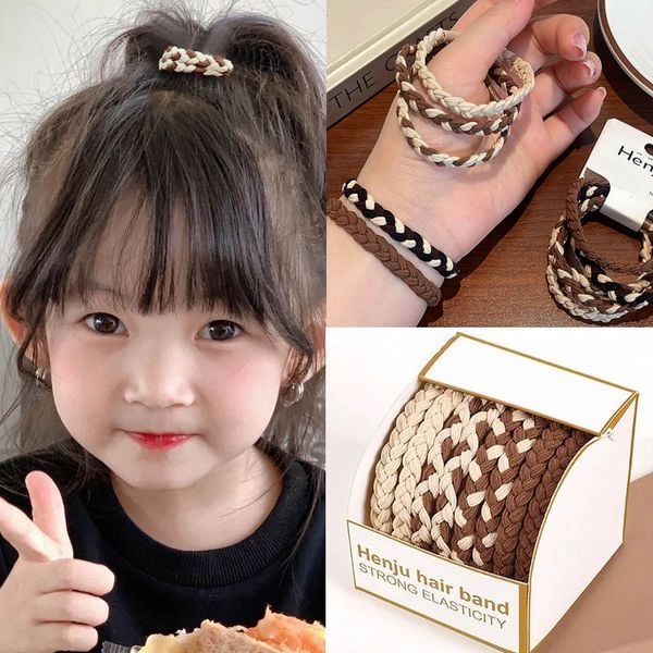  [NHẬP KHẨU] Dây Buộc Tóc TOOLA Cao Su Co Giãn Thiết Kế Đơn Giản Phong Cách Hàn Quốc Hair Bands Scrunchies 